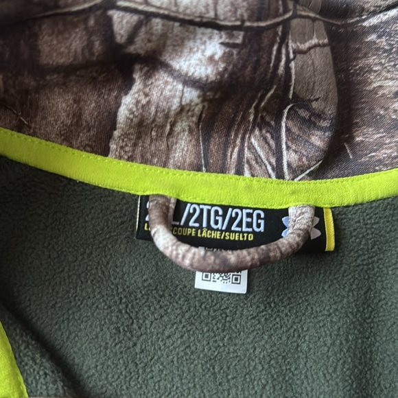 EUC Men’s Under Armour RealTree Xtra Scent Control Fleece Lined Camo Jacket XXL - Picture 5 of 10